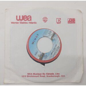 Wings With a Little Luck 7" 45 Vinyl Single 1978 Capitol Cat 4559